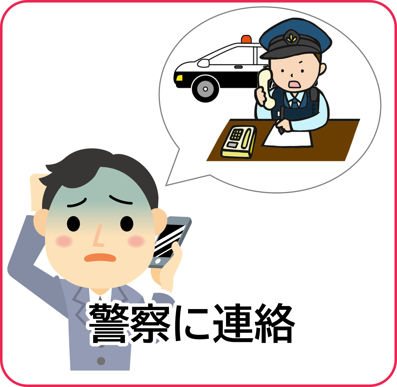 警察に電話